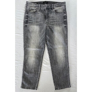 White House Black Market WHBM 'High-Rise Straight' Lightweight Stretch Jeans. 12